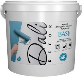 Краска-Грунт Dali Decor Base 5л Белая для Декоративных Покрытий / Дали Декор Бейс.