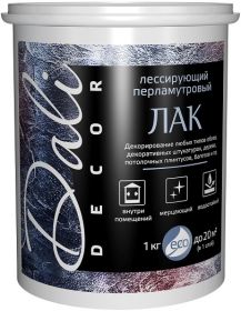 Лак Лессирующий Перламутровый Dali Decor 1кг для Декоративных Покрытий / Дали Декор Лак