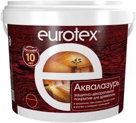 Антисептик Eurotex Аквалазурь 0.9кг Ваниль Акриловый для Внутренних и Наружных Работ / Евротекс Аквалазурь.