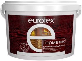Герметик Шовный Eurotex 6кг Орех для Срубов Акриловый / Евротекс.