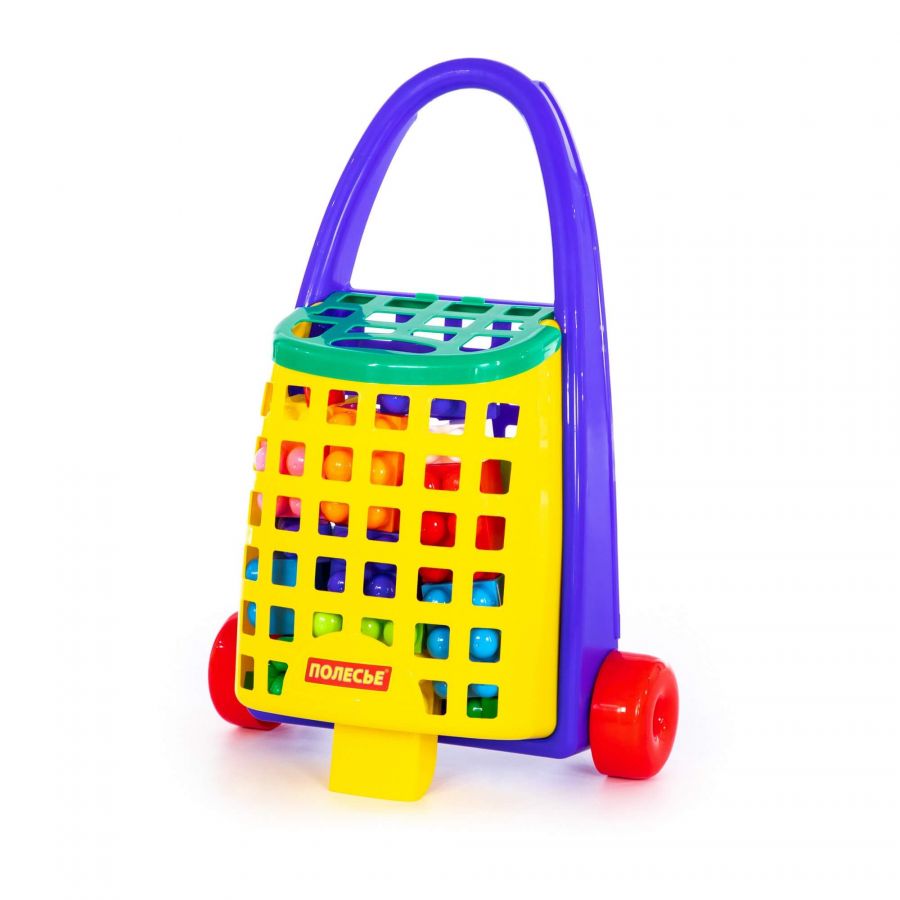 Забавная тележка + конструктор "Великан" (36 элементов)