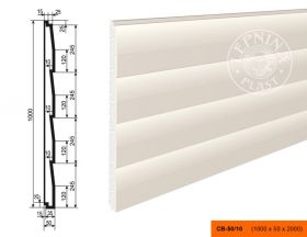 Панель Утепления Lepninaplast СВ-50/10 В1000xШ50XД2000 мм / Лепнинапласт.
