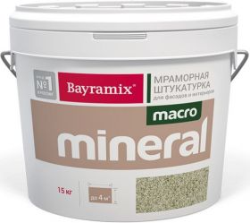 Декоративная Мраморная Штукатурка Bayramix Macro Mineral 15кг с Ярко Выраженной Фактурой / Байрамикс Макро Минерал