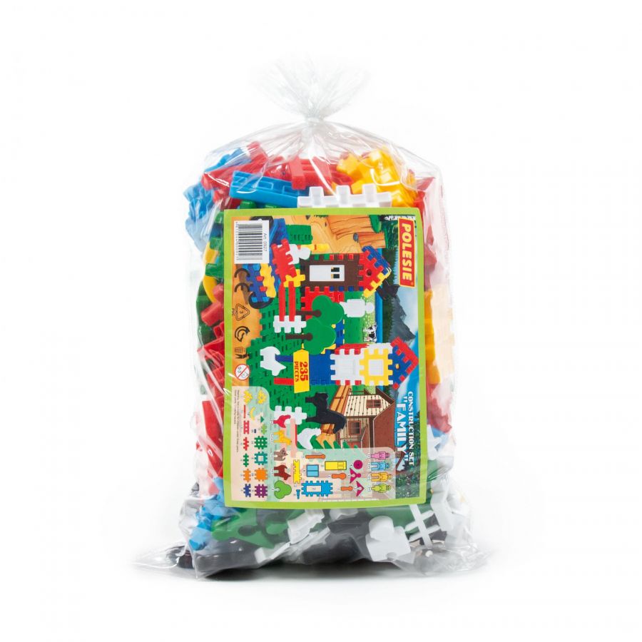 Конструктор "Семья" (235 элементов) (в мешке)