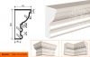 Карниз Фасадный Lepninaplast  КВ-200/2  В200хШ110хД2000 мм / Лепнинапласт