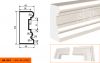 Фасадный Молдинг Lepninaplast  МВ-100/3 В100хШ45хД2000 мм / Лепнинапласт.