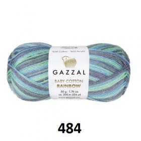 Пряжа BABY COTTON  rainbow Gazzal (GBCR)