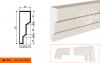 Фасадный Молдинг Lepninaplast МВ-120/3 В120хШ40хД2000 мм / Лепнинапласт.