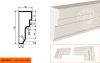 Фасадный Молдинг Lepninaplast  МВ-150/10  В150хШ60хД2000 мм / Лепнинапласт.