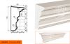 Фасадный Подоконник Lepninaplast  ПВ-110/2  В110хШ60хД2000 мм / Лепнинапласт.