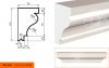 Фасадный Подоконник Lepninaplast ПВ-110/3  В110хШ70хД2000 мм / Лепнинапласт.