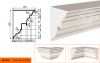 Карниз Фасадный Lepninaplast  КВ-260/1  В260хШ205хД2000 мм / Лепнинапласт.