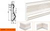 Молдинг Цокольный Lepninaplast ЦВ-190/1 В190хШ50хД2000 мм / Лепнинапласт.