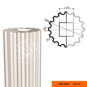 Колонна Lepninaplast КЛВ-255/3 В2500хВД255хНД255 мм / Лепнинапласт