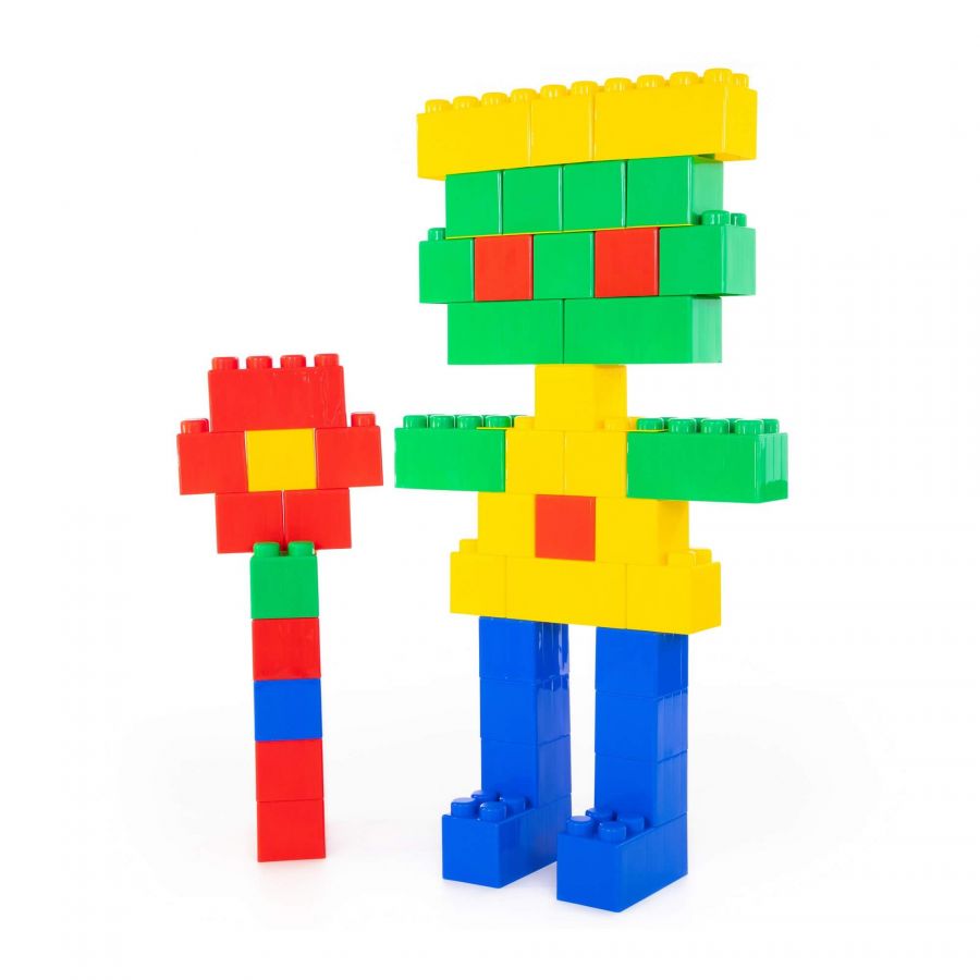 Конструктор строительный "XXL", 45 элементов + соединитель (45 элементов)