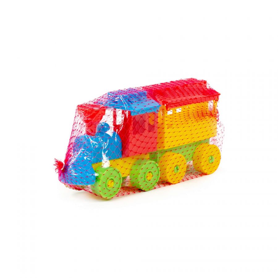 Конструктор - Паровоз с одним вагоном