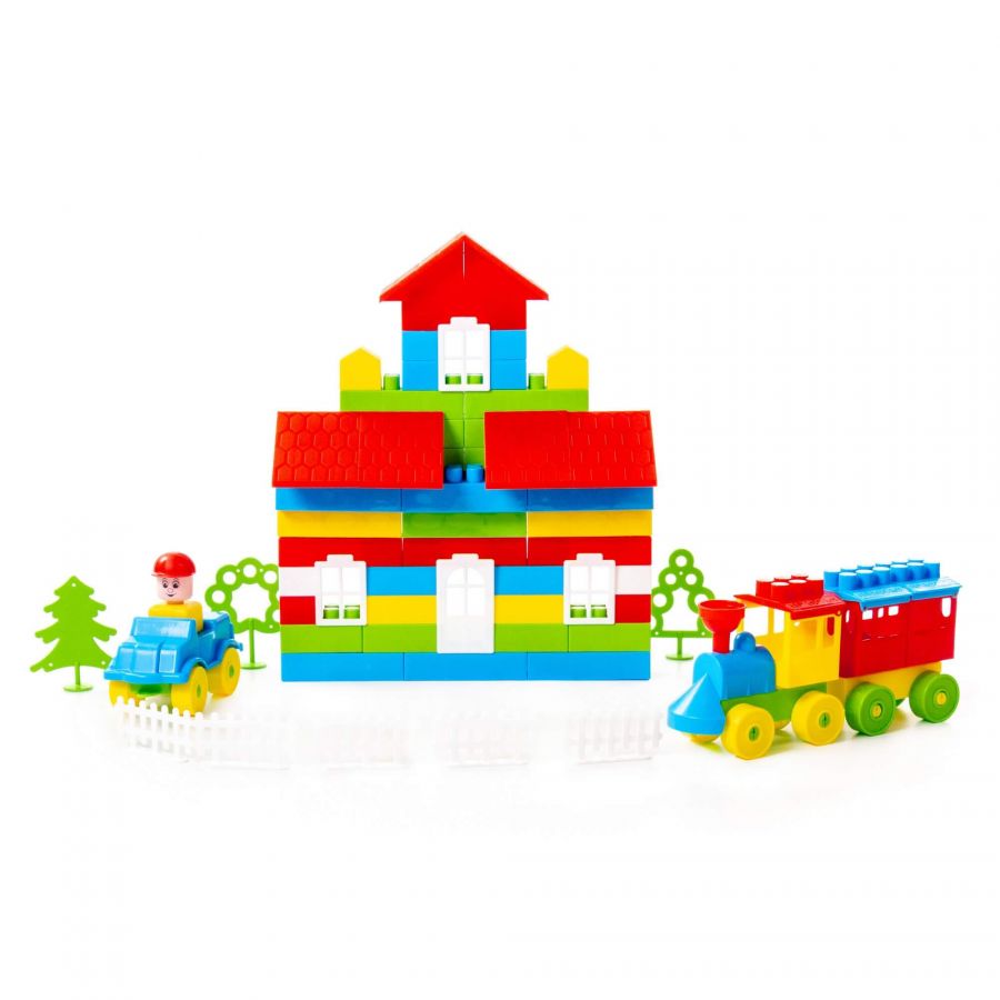 Конструктор "Строитель" (273 элемента) (в пакете)