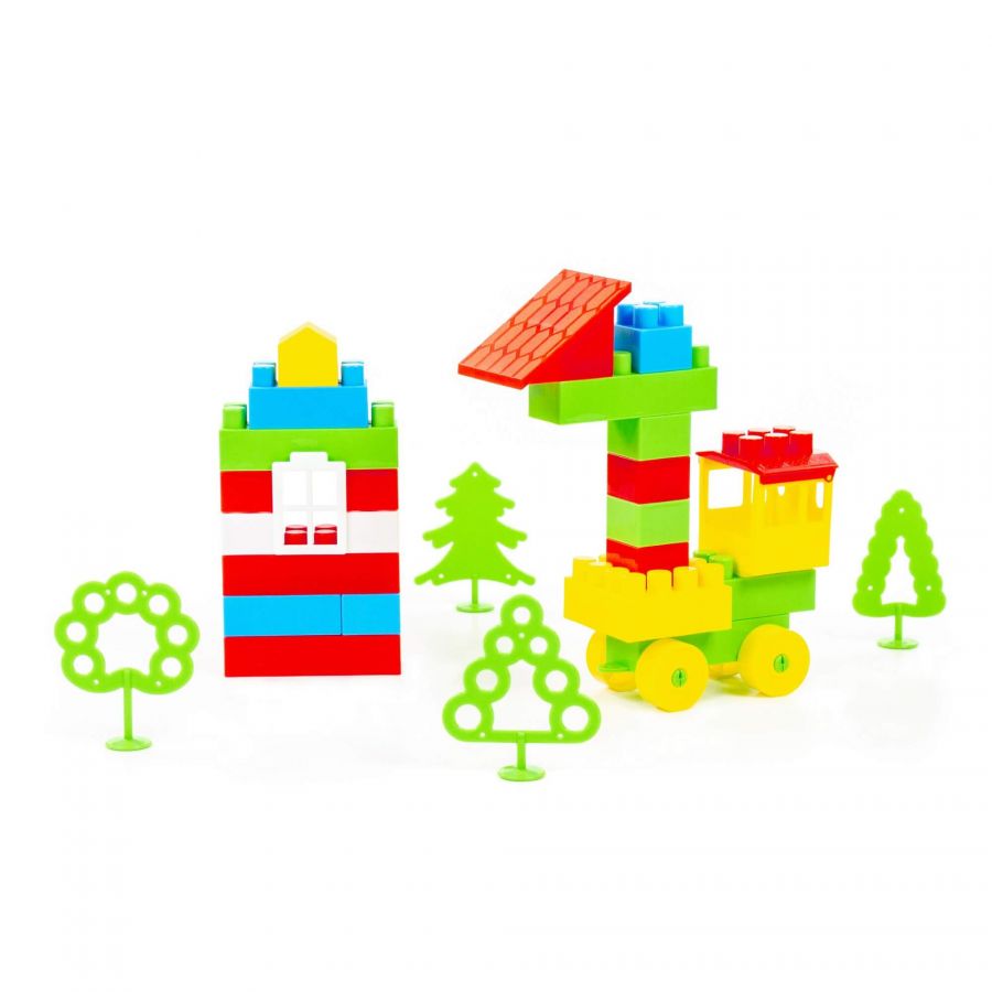 Конструктор "Строитель" (Мини, 44 элемента) (в мешке)