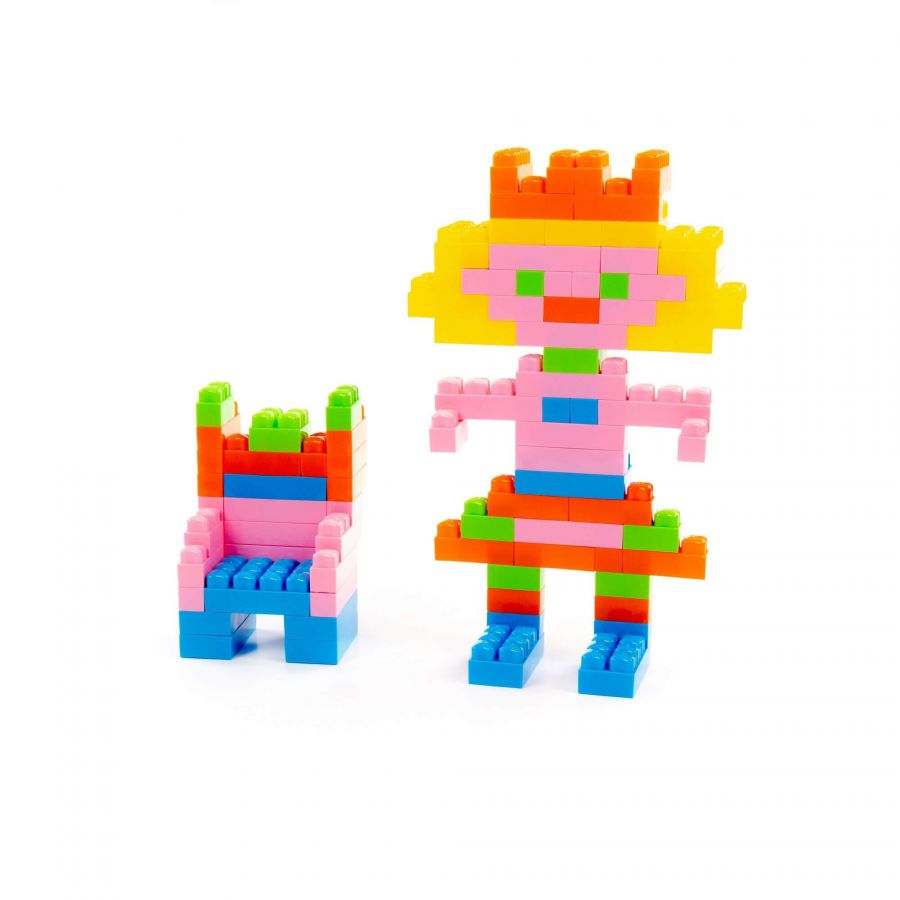 Конструктор "Малютка" (182 элемента) (в контейнере)