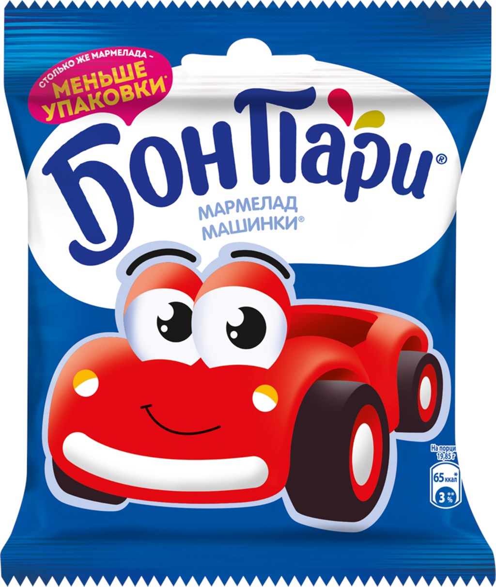 Мармелад жевательный БОН ПАРИ Машинки  75г
