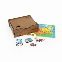 пазл Карта России премиум Yoshatoys