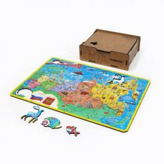 пазл Карта России премиум Yoshatoys