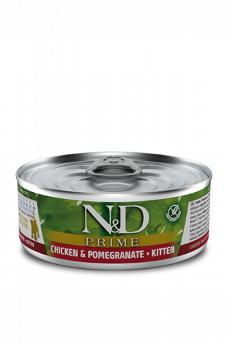 N&D CAT PRIME CHICKEN&POMEGRANATE Kitten (Курица с Гранатом для котят) 80г.