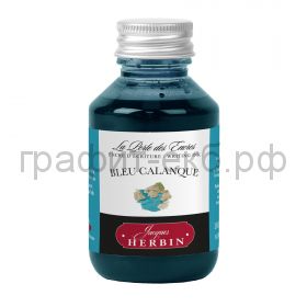 Чернила Herbin Bleu calanque Аквамарин 100 мл 17014T