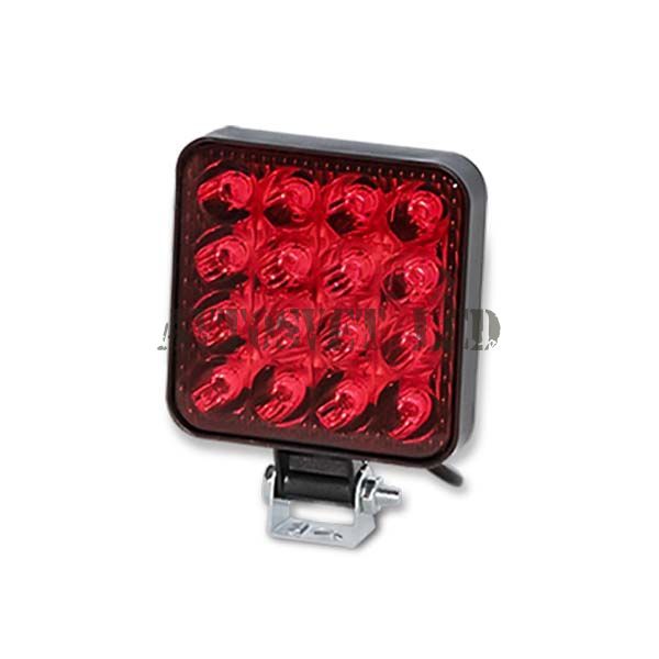 Красные ФСО Лэд фары AS16MR-48W FLOOD