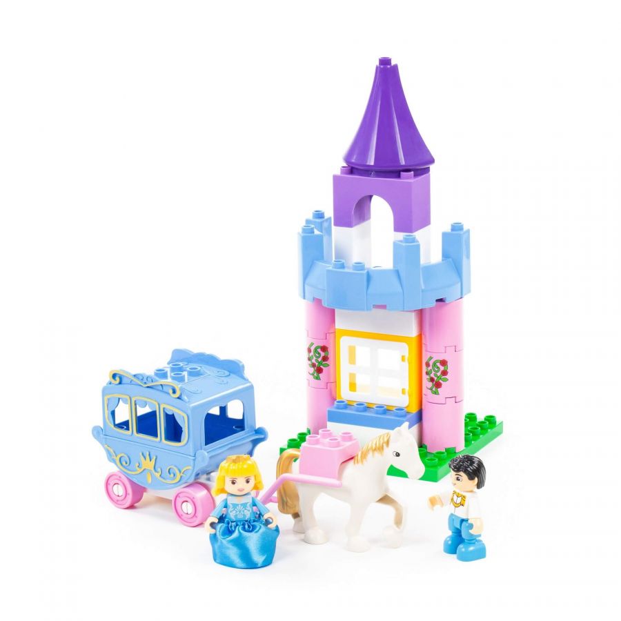 Конструктор "Макси" - "Весёлая принцесса" (146 элементов) (в коробке)