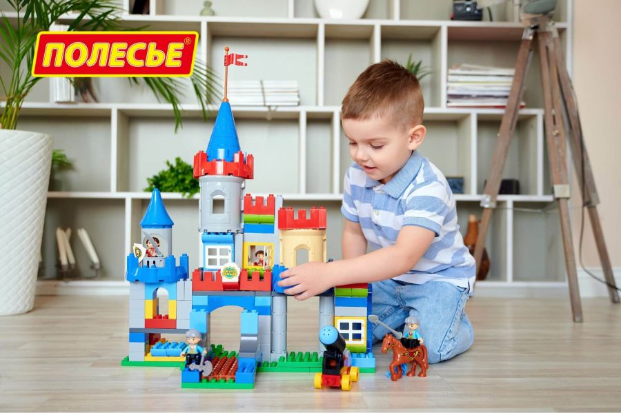 Конструктор "Макси" - "Замок" (169 элементов) (в коробке)