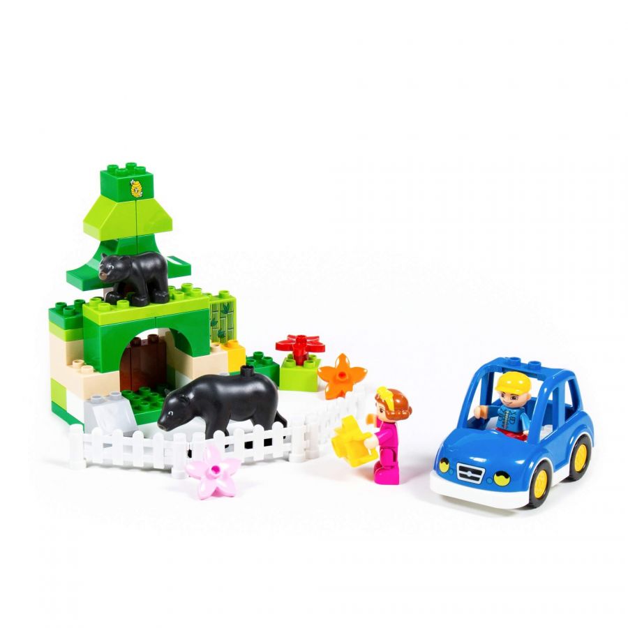 Конструктор "Макси" - "Зоопарк" (78 элементов) (в коробке)