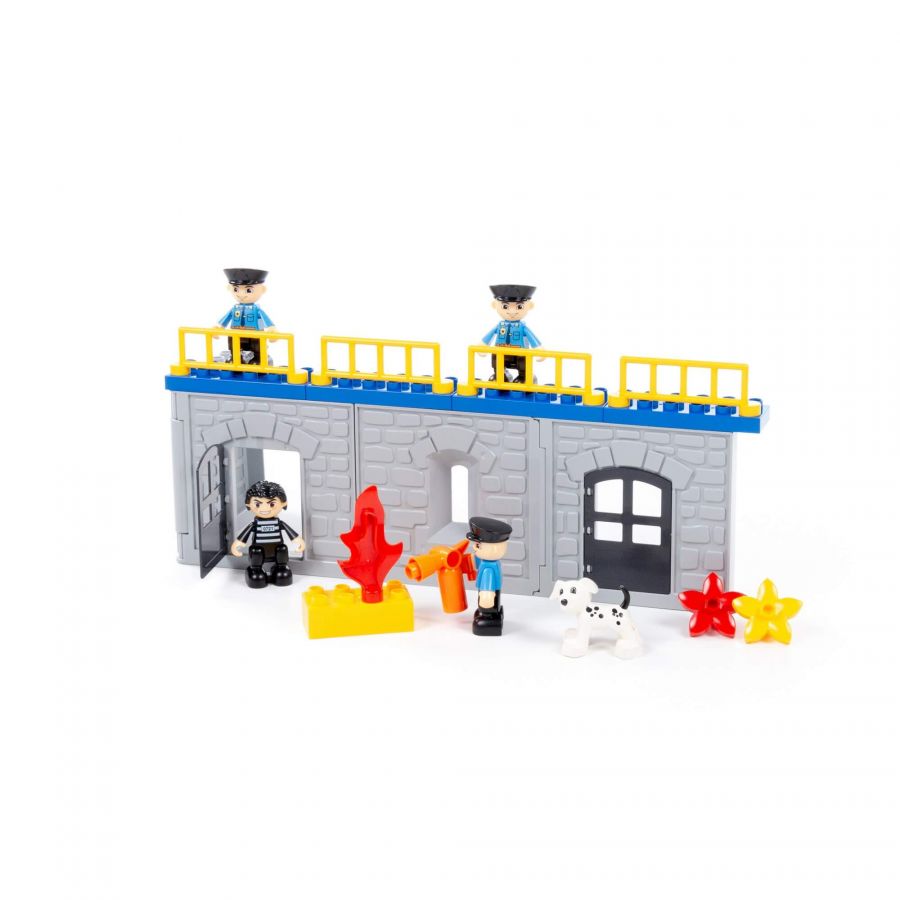 Конструктор "Макси" - "Полицейский участок" (94 элемента) (в коробке)