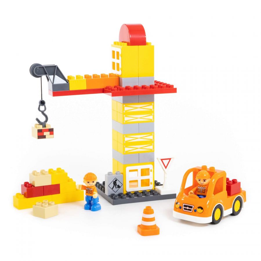 Конструктор "Макси" - "Строительная фирма" (90 элементов) (в коробке)