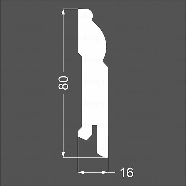 Плинтус Р 4.80.16 под покраску