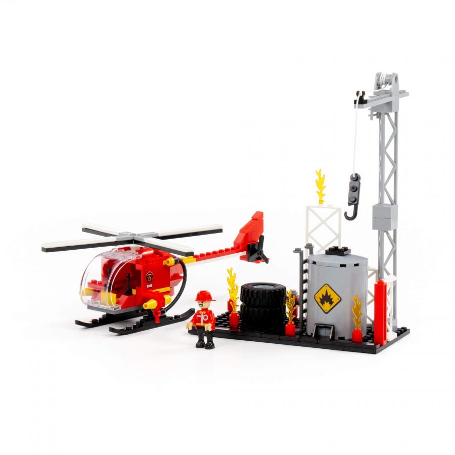 Конструктор "Классик" "Город. Пожарная часть-1.4" (164 элемента) (в коробке)