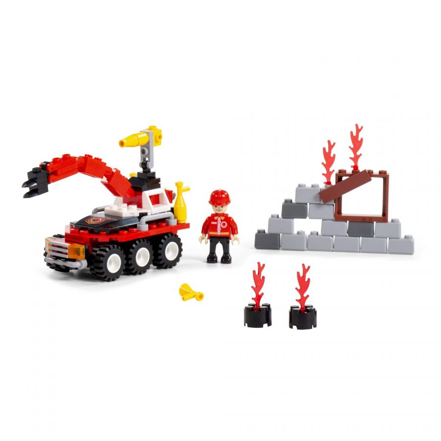 Конструктор "Классик" "Пожарная служба-1.1" (111 элементов) (в коробке)