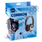 Гарнитура (науш.+микр.) Perfeo COMMON черная (кабель 1,8м) подключ. USB !!!