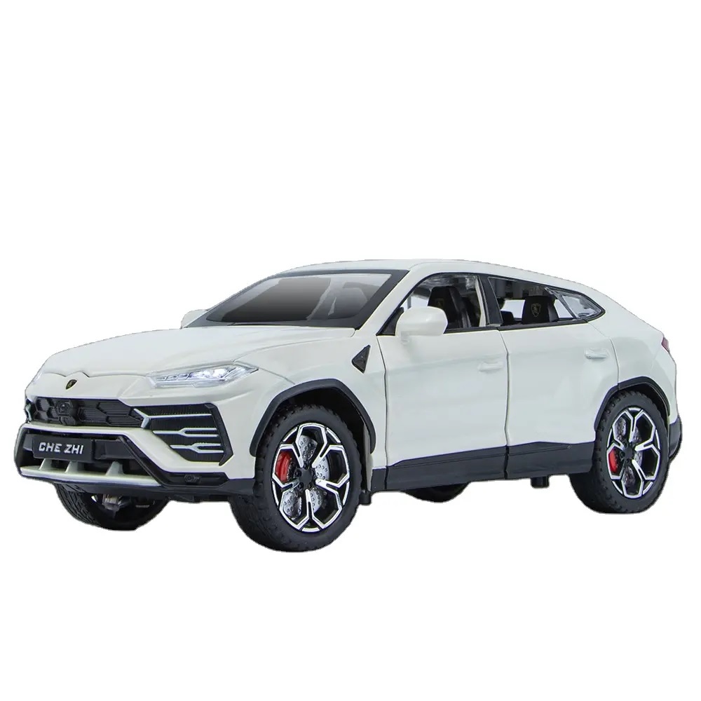 Модель металлическая Lamborgini Urus дым, свет, звук, поворотные колеса 1:24 CZ141AD