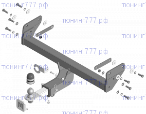 Фаркоп Мотодор на Монджаро, крюк под квадрат