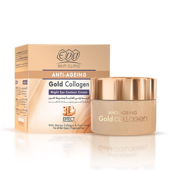 Ночной крем вокруг глаз Eva Gold Collagen, 15 мл