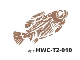 Трафарет Виниловый STMDECOR РЫБА HWC-T2-010 300*300*0.4 мм.