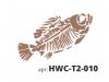 Трафарет Виниловый STMDECOR РЫБА HWC-T2-010 300*300*0.4 мм.