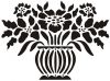 Трафарет Виниловый Stmdecor ФИАЛКА HW-208 500*500*0.4 мм.
