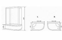 Душевая кабина Timo Standart 120x85 T-5520R схема 7