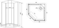 Душевая кабина Timo Premium 90х90 ILMA709 без гидромассажа схема 7