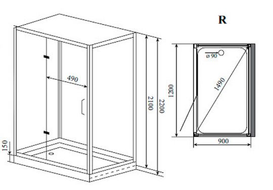 Душ с сауной Timo Premium 120x90 H-510 ФОТО