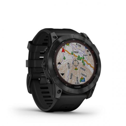 Умные часы Garmin Fenix 7X Sapphire Solar TITAN BLACK DLC