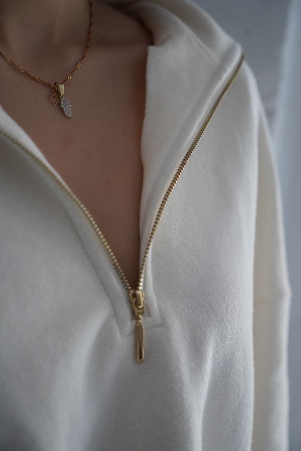 Кофта-анорак из конопли