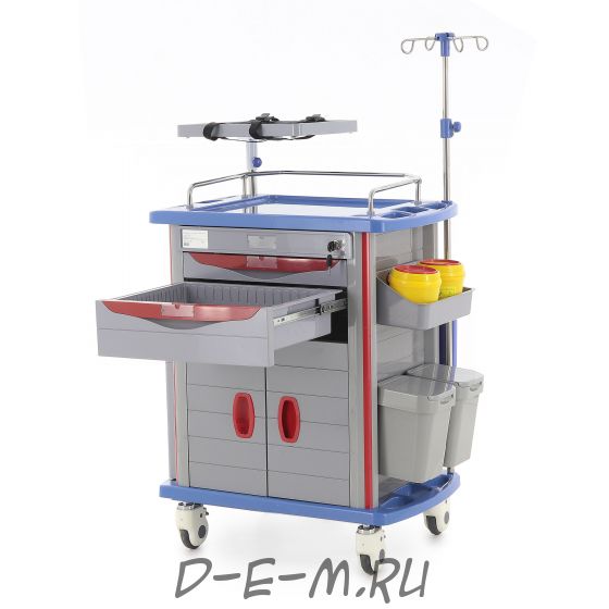 Тележка медицинская MedMos ЕТ750-02 (ТМ-002АН-00)